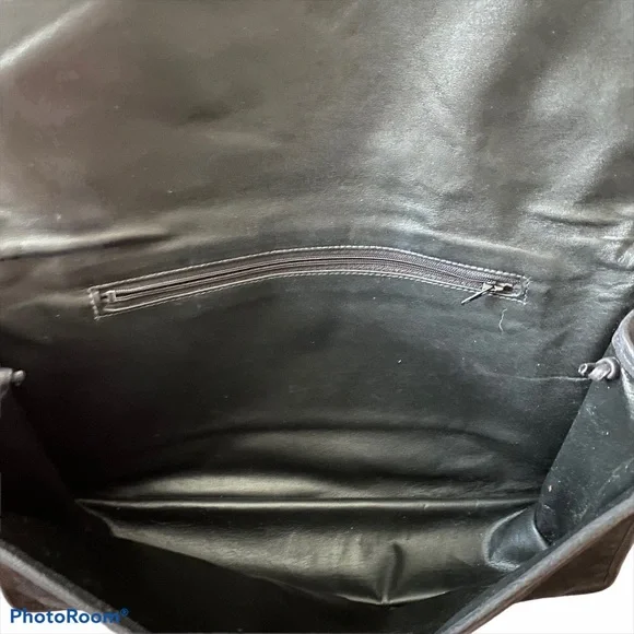 RARE Vintage Carlos Falchi Calf Hair Python Snakeskin Large Purse Handbag - Picture 6 of 8